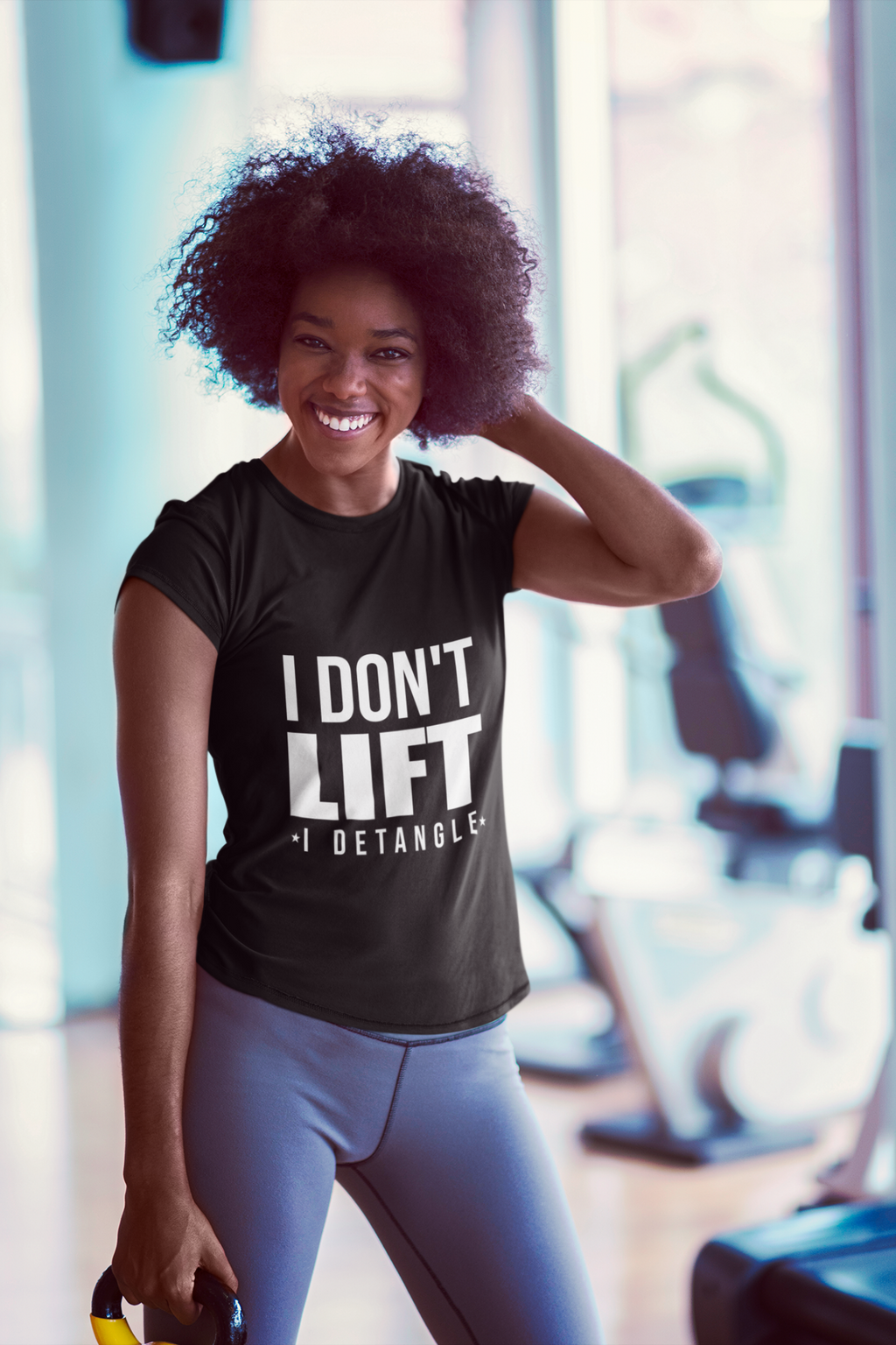 I Don't Lift I Detangle Tee